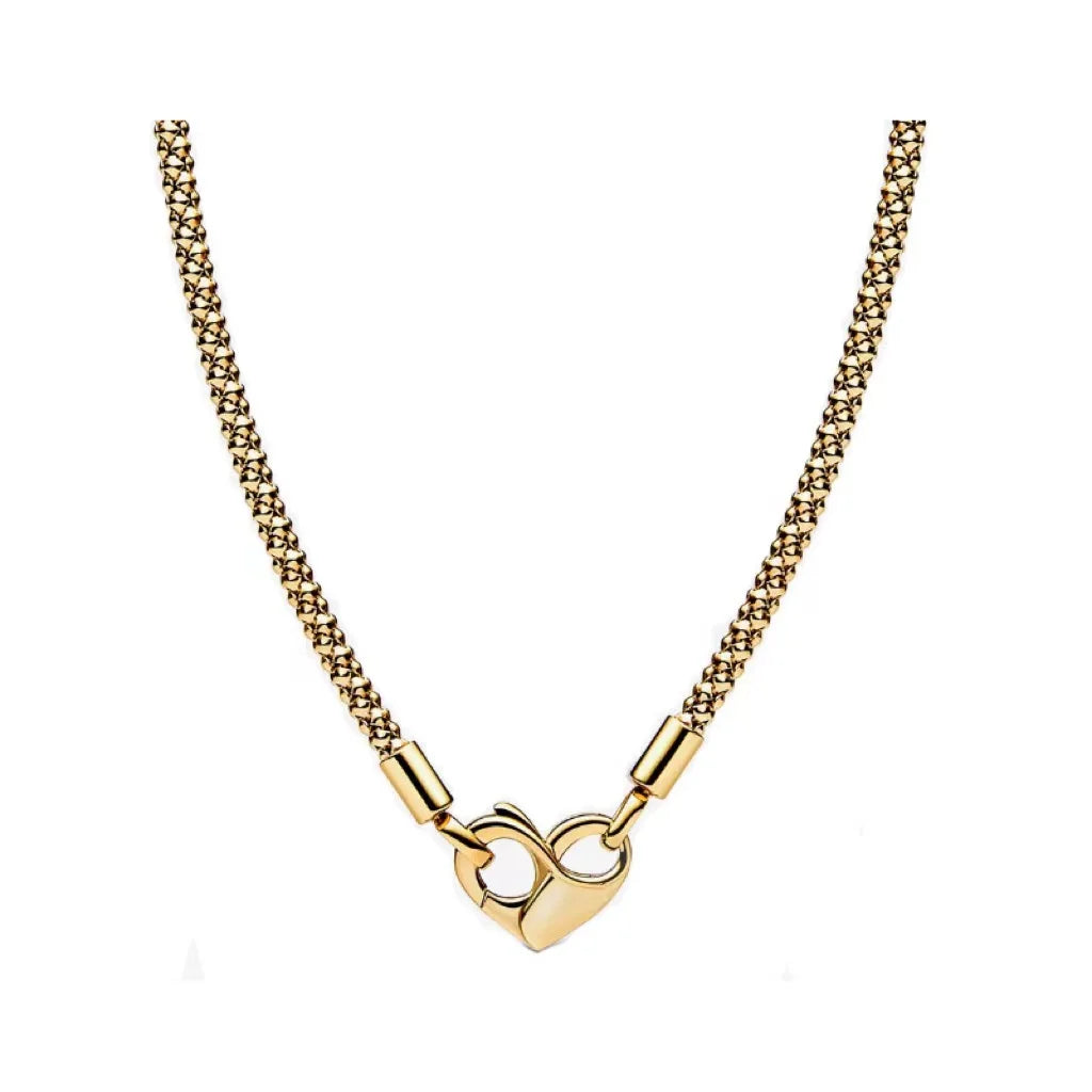 925 sterling zilveren slangenschakel ketting met hart hanger – klassieke charm ketting voor vrouwen