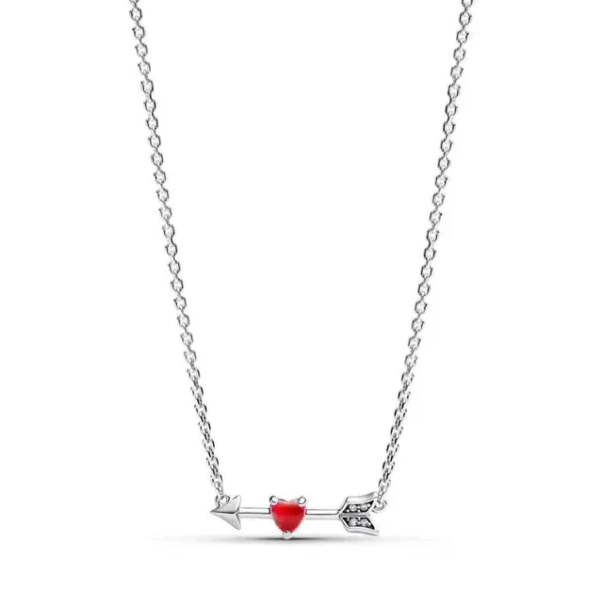 925 sterling zilveren slangenschakel ketting met hart hanger – klassieke charm ketting voor vrouwen