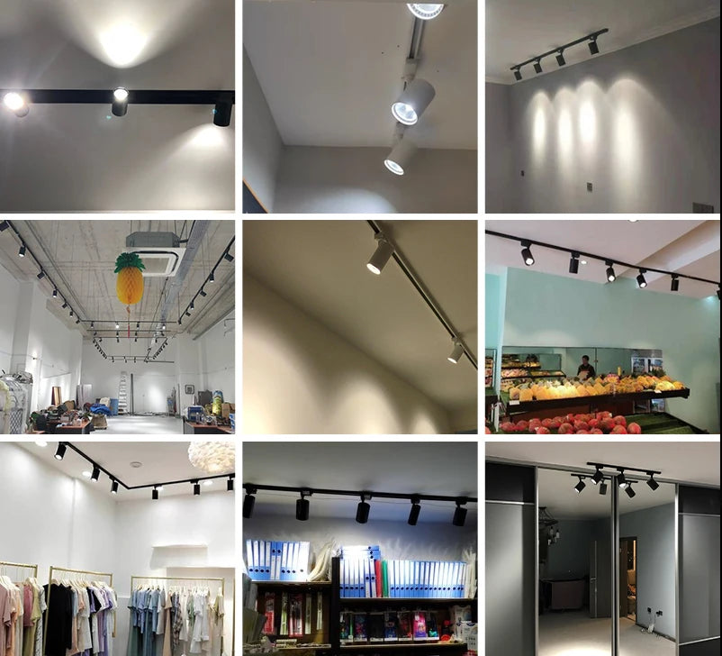 LED railspot 220V – 12W/20W/30W/40W plafond track verlichting voor woonkamer & keuken