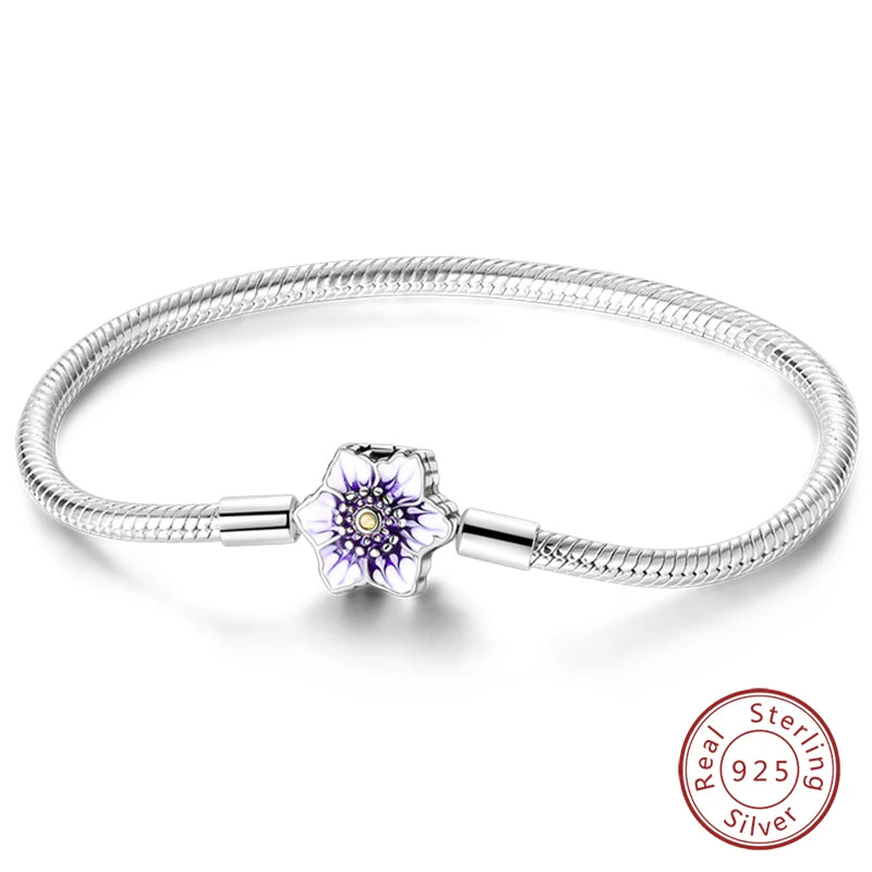 925 Sterling zilveren “Forever Love” hartarmband – Ster, maan, vliegtuig & aarde charms voor dames