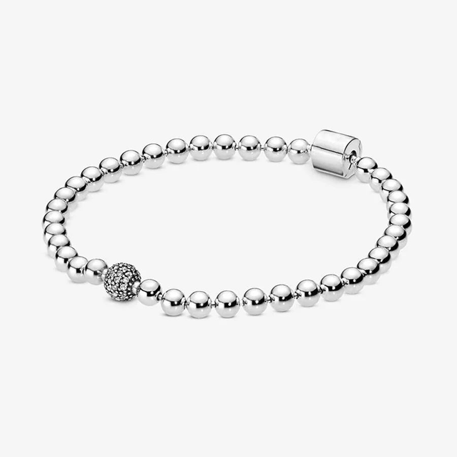Disney geïnspireerde 925 zilverkleurige bedelarmband – Luxe armband met natuursteen & charms voor dames