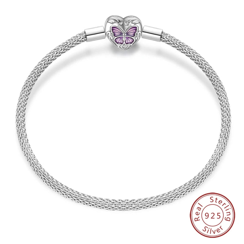 925 sterling zilveren bedelarmband – Ster, maan, zon & klavertje vier met groene zirconia