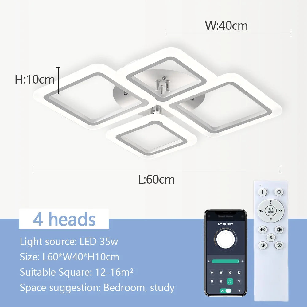 Nordic minimalistische LED plafondlamp – dimbare moderne plafondverlichting voor woonkamer & slaapkamer