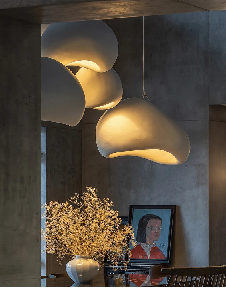 Nordic Wabi Sabi hanglamp – moderne LED pendant lamp voor eetkamer, woonkamer & slaapkamer
