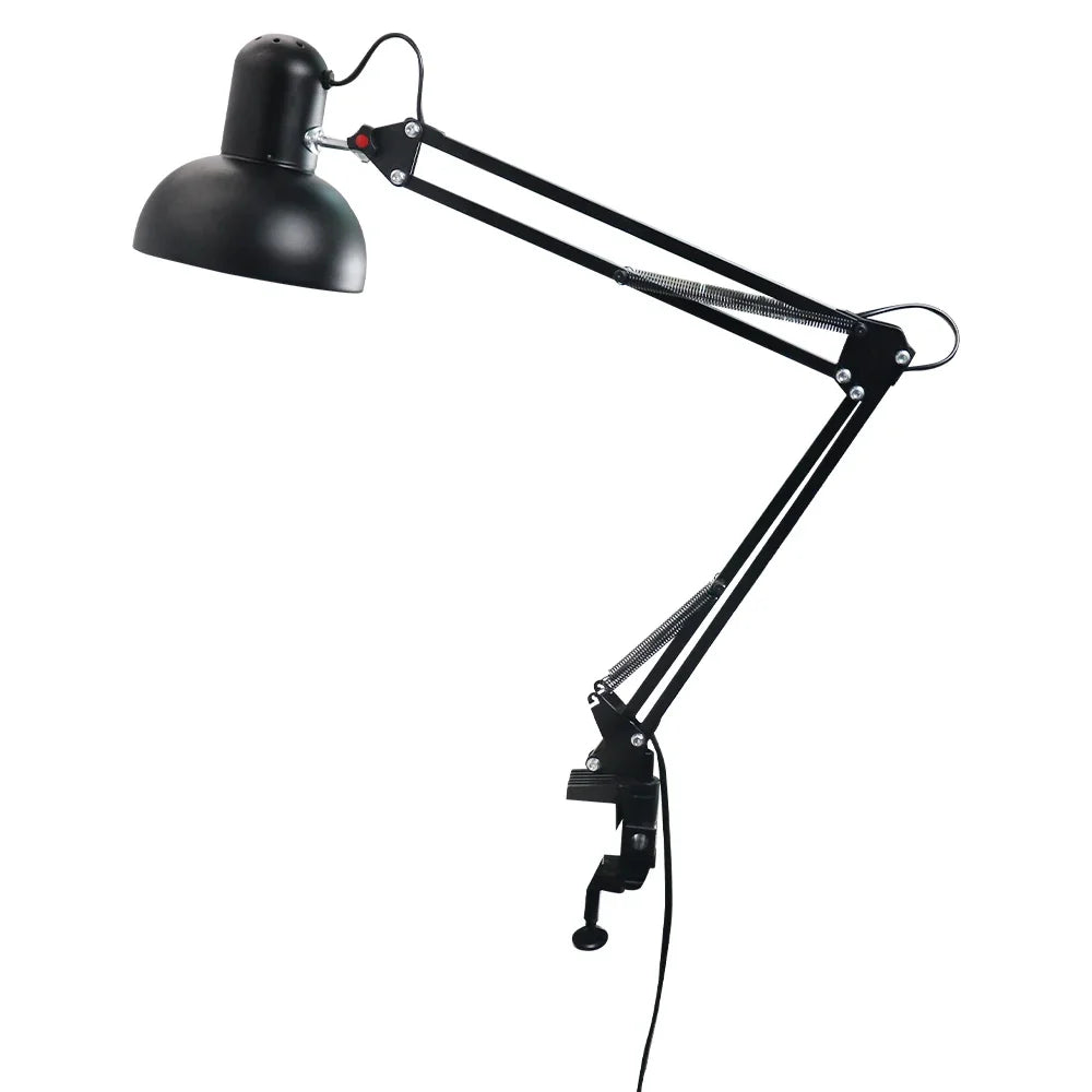 Moderne bureaulamp met klem – opvouwbare LED tafellamp voor studie, kantoor & manicure werkplek