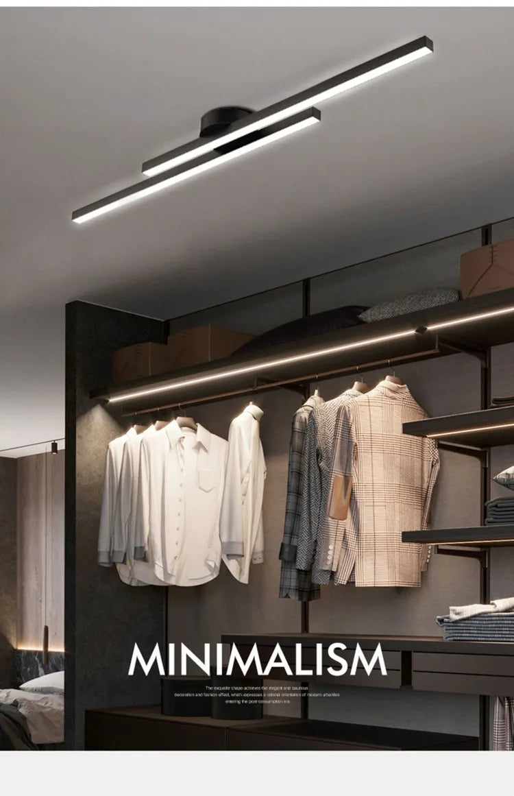 Langwerpige aluminium LED plafondlamp – moderne design plafondverlichting voor hal, kantoor & balkon