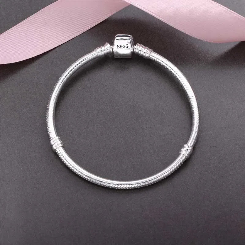 925 sterling zilveren slangenschakel armband – handgemaakte zachte charme-armband voor dames