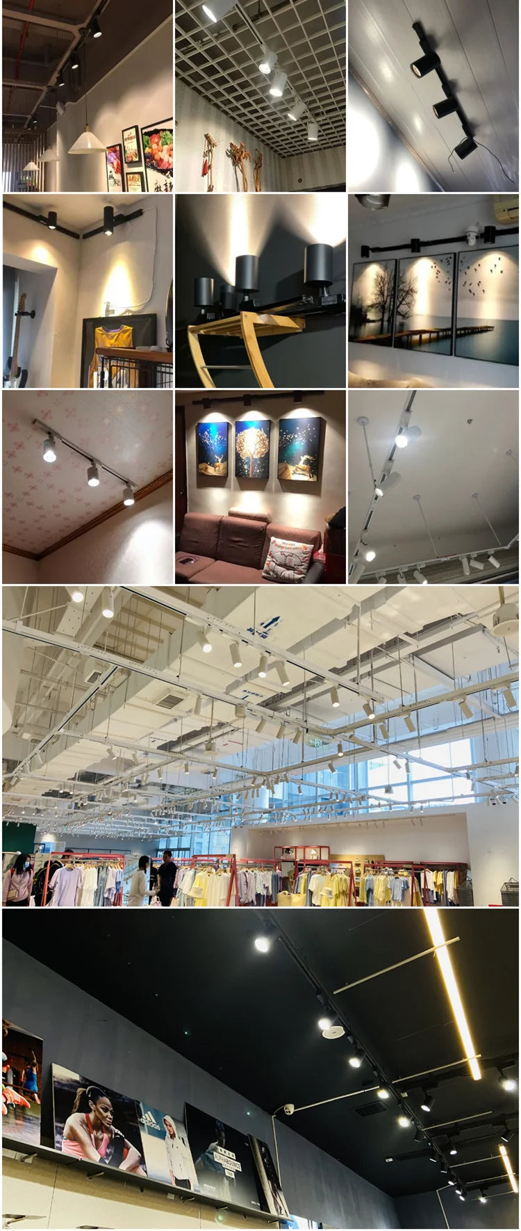 LED railspot 220V – 12W/20W/30W/40W plafond track verlichting voor woonkamer & keuken