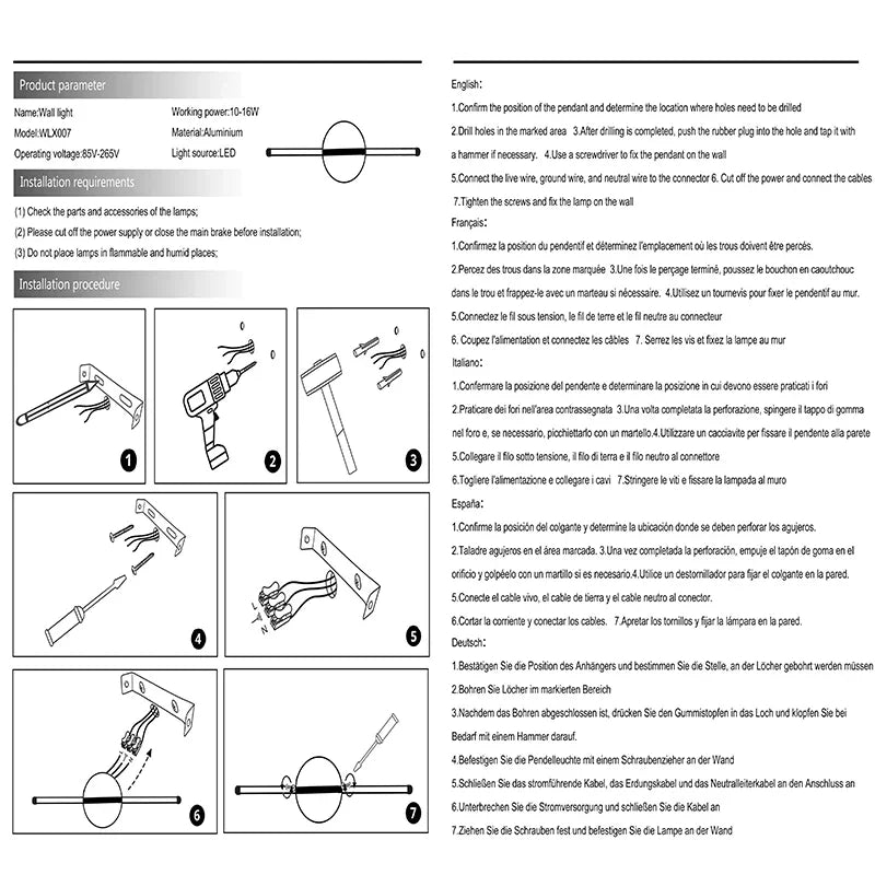 Moderne LED wandlamp spiegelverlichting 40–80 cm – goud/zwart badkamer & make-up lamp