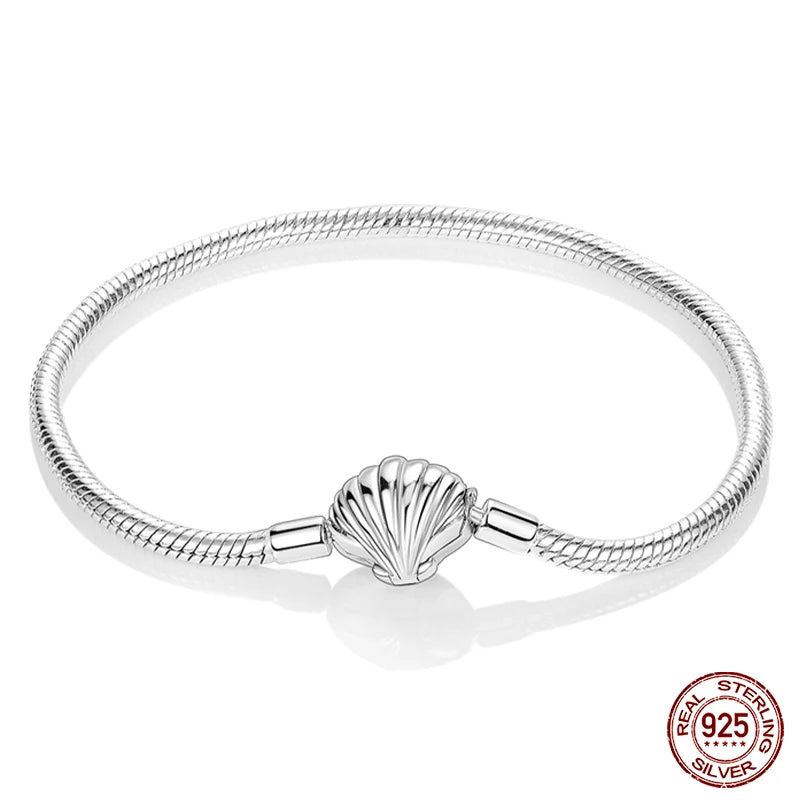 925 sterling zilveren bedelarmband – Ster, maan, zon & klavertje vier met groene zirconia