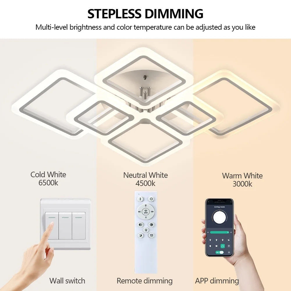 Nordic minimalistische LED plafondlamp – dimbare moderne plafondverlichting voor woonkamer & slaapkamer