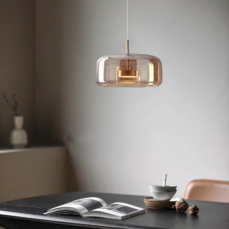 Nordic LED glazen hanglamp – moderne pendant verlichting voor restaurant, bar & interieur