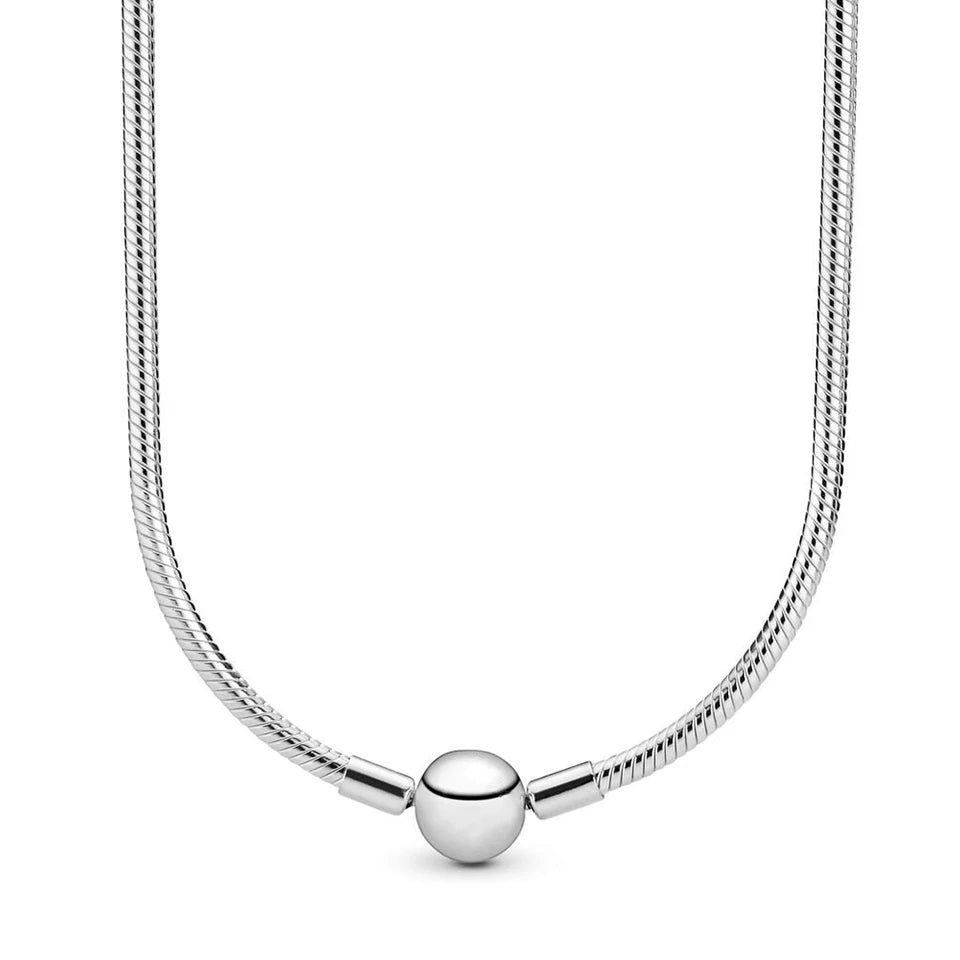 Disney-inspiratie Minnie & Mickey ketting – 925 sterling zilveren charm met strik en pompoen detail