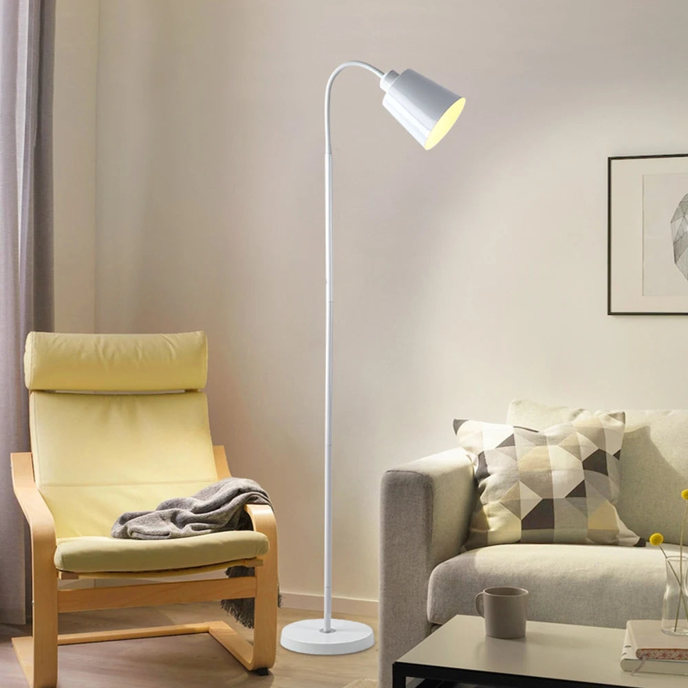 Moderne LED vloerlamp met verstelbare zwanenhals – leeslamp voor woonkamer, slaapkamer & studeerkamer