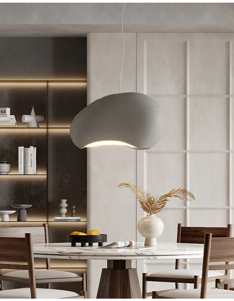 Nordic Wabi Sabi hanglamp – moderne LED pendant lamp voor eetkamer, woonkamer & slaapkamer