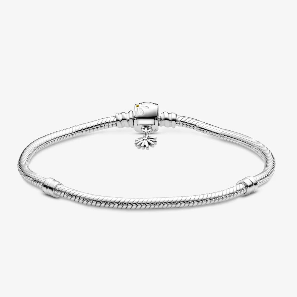 Disney geïnspireerde 925 zilverkleurige bedelarmband – Luxe armband met natuursteen & charms voor dames