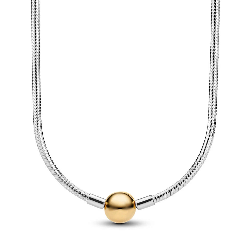 Disney-inspiratie Minnie & Mickey ketting – 925 sterling zilveren charm met strik en pompoen detail