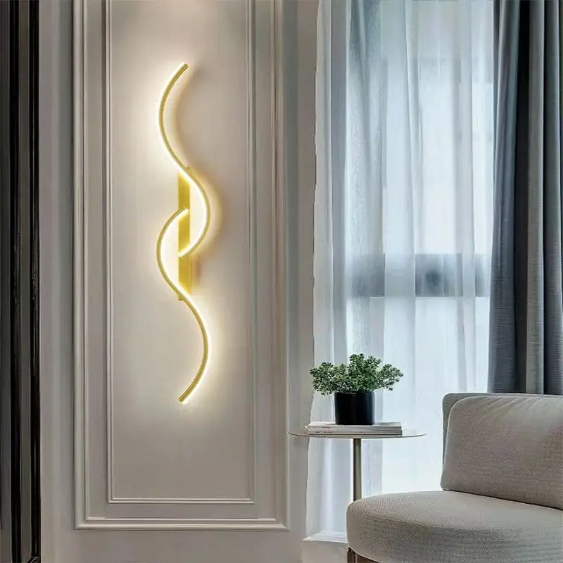 Moderne LED wandlamp – minimalistische lange wandverlichting voor slaapkamer & woonkamer