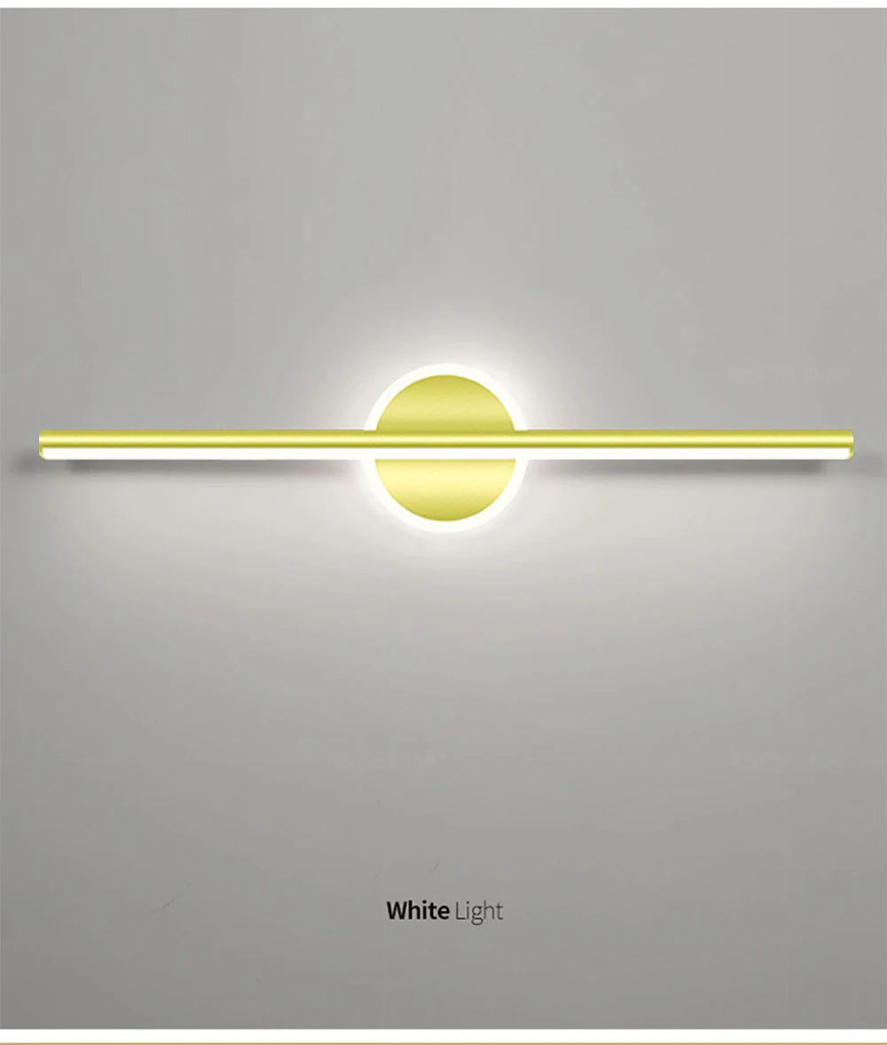 Moderne LED wandlamp spiegelverlichting 40–80 cm – goud/zwart badkamer & make-up lamp