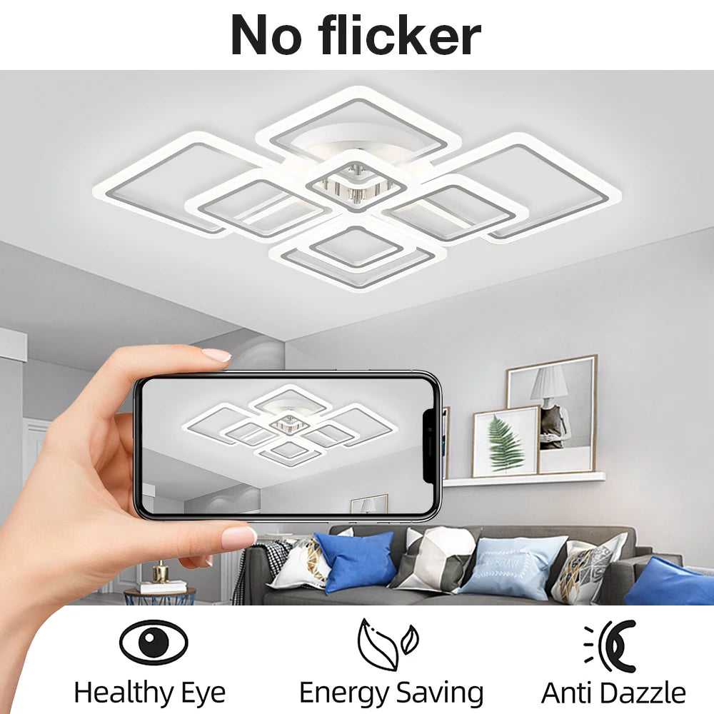 Nordic minimalistische LED plafondlamp – dimbare moderne plafondverlichting voor woonkamer & slaapkamer