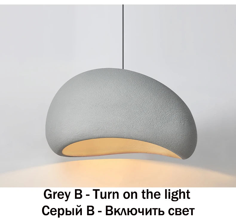 Nordic Wabi Sabi hanglamp – moderne LED pendant lamp voor eetkamer, woonkamer & slaapkamer