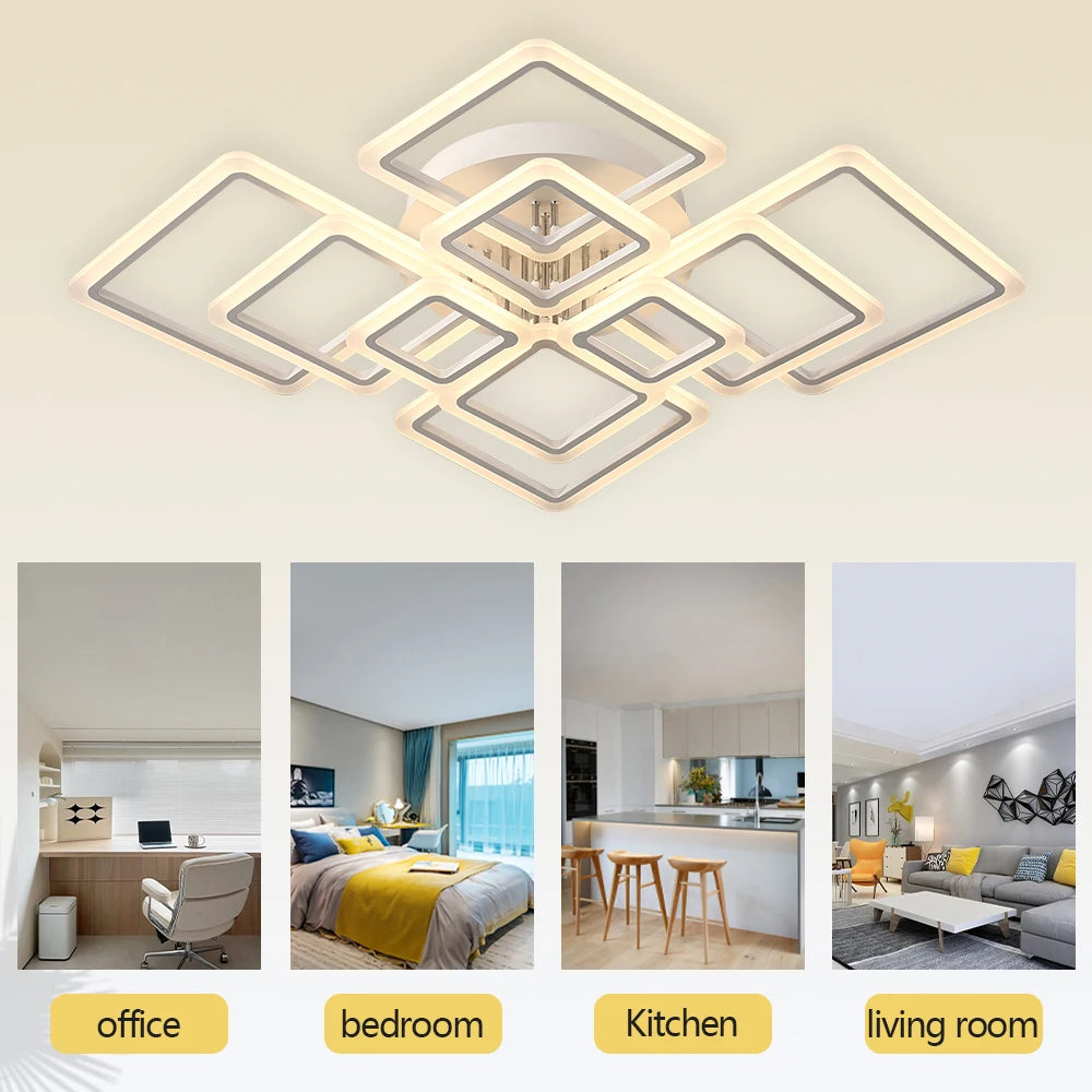 Nordic minimalistische LED plafondlamp – dimbare moderne plafondverlichting voor woonkamer & slaapkamer