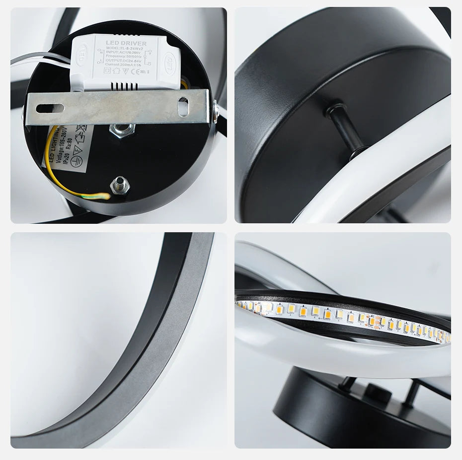 Moderne LED plafondlamp 3 lichtkleuren – opbouw plafondverlichting voor slaapkamer & eetkamer