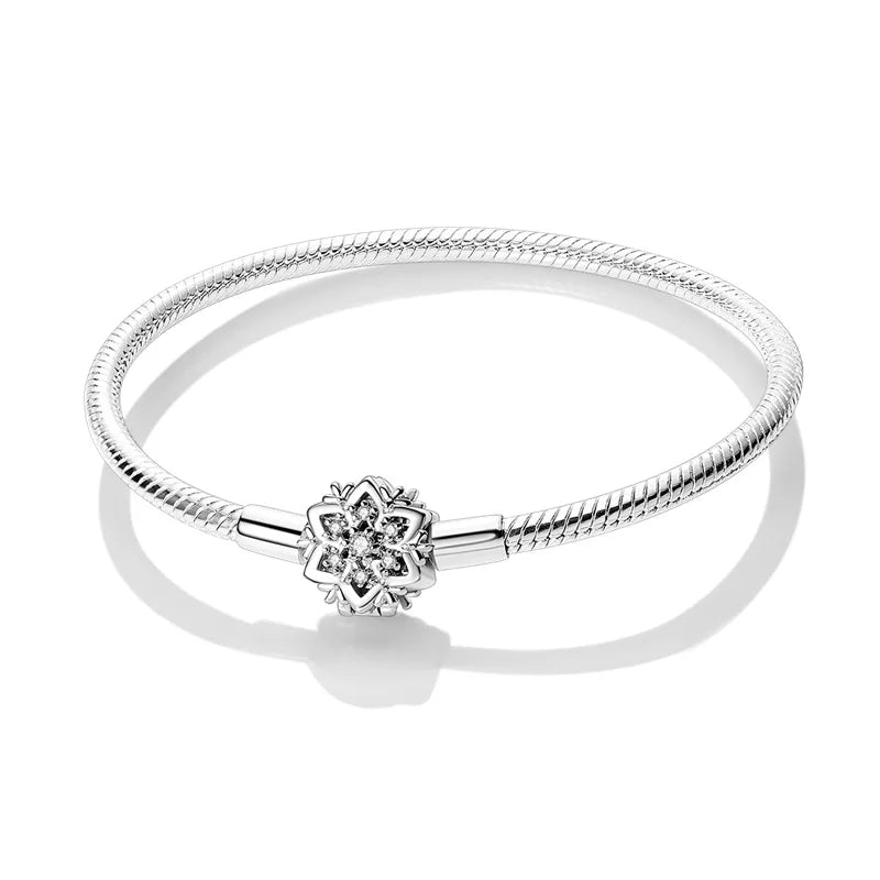 925 sterling zilveren bedelarmband – Ster, maan, zon & klavertje vier met groene zirconia
