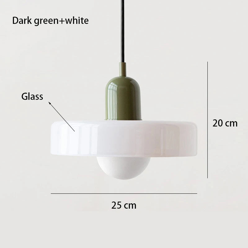 Nordic retro glazen hanglamp – E27 pendant verlichting voor woonkamer, eetkamer & slaapkamer