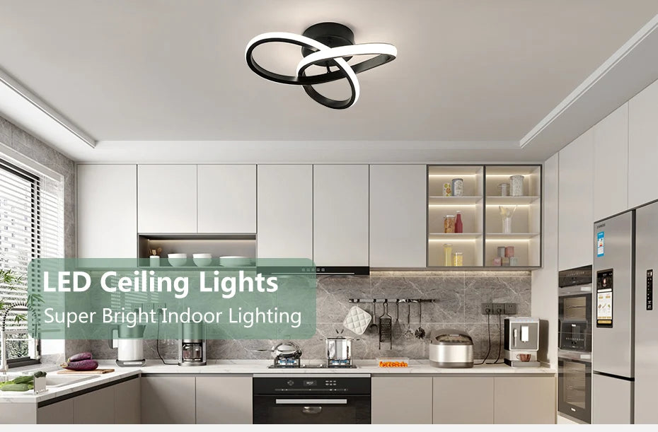 Moderne LED plafondlamp 3 lichtkleuren – opbouw plafondverlichting voor slaapkamer & eetkamer