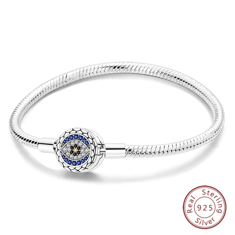 925 Sterling zilveren “Forever Love” hartarmband – Ster, maan, vliegtuig & aarde charms voor dames