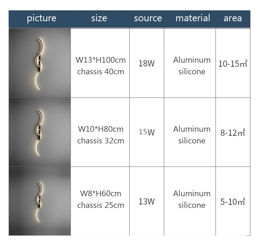 Moderne LED wandlamp – minimalistische lange wandverlichting voor slaapkamer & woonkamer